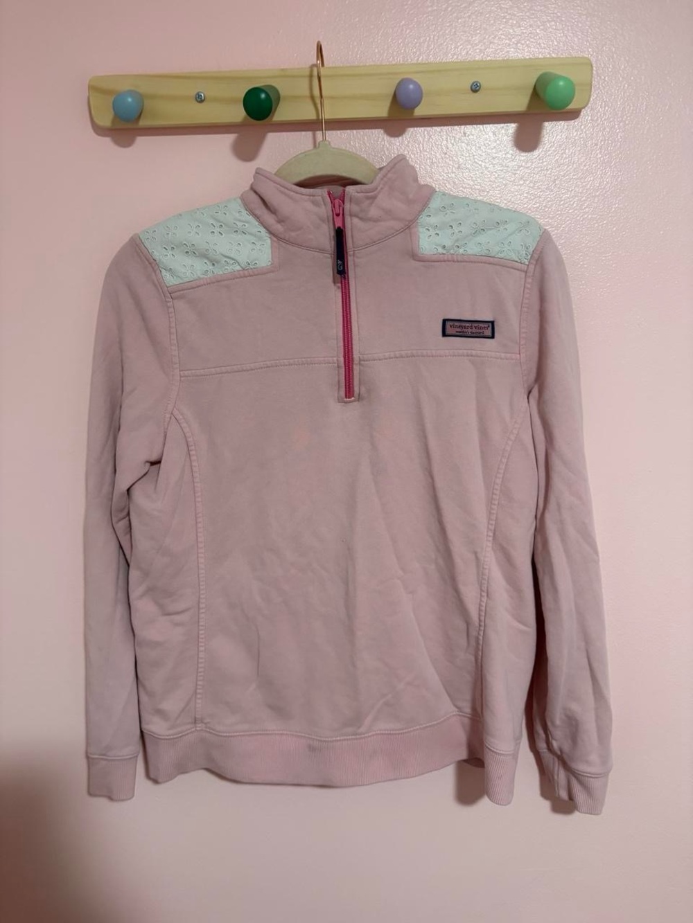 Pink Vineyard Vines Quarter Zip